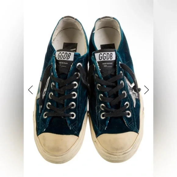 Golden Goose Sneakers velvet blue/green 8 - Picture 4 of 5